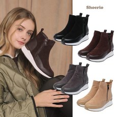 슈리오앵클키높이스니커즈 공영단독 + 1만원 인하 슈리오 천연소가죽 앵클 키높이 스니커즈(5.5CM)