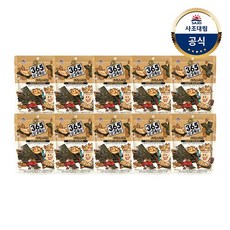 대림선 사조대림 크리스피김 땅콩버터 25g x10개 /김스낵/간식/안주