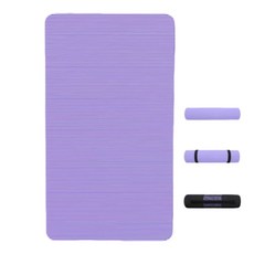 加厚20mm NBR環保瑜珈墊 附收納袋綁帶, 香芋紫, 1個