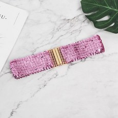 와이드스팽글벨트 차밍댄스복 라틴댄스복(1) (1), 고무 레드