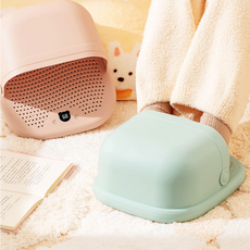 [cy] 발난로 발히터 신발 양말 건조기 보온 발열매트 360도순환가열 4단계타이머 에너지잘약 5단계온도 시즌신상, 핑크