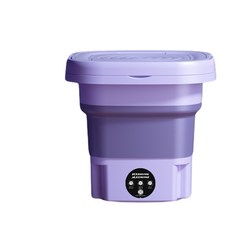 迷你行動式內衣洗衣機 嬰幼兒衣物清洗機, 美規 國內通用 升級電機8L香芋紫, 如圖所示
