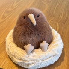 귀여운키위인형 키위새 뒤집어지는 키위인형 졸업식 새둥지세트 선물 여자친구 침대 장식 인테리어 카페, H