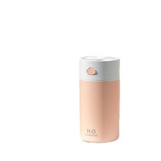 H₂O 雲朵加濕器 USB 家用車載迷你 400ML, 櫻花粉, 簡約款400ml 插線使用