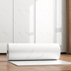 仿大理石紋自黏牆貼 臥室背景牆 廚房衛生間裝飾壁紙, 羊毛白卷材