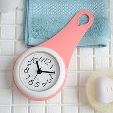 아리아즈 욕실 주방 미니 시계, 핑크
