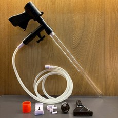 虹吸管 多功能氣動式吸水器 除苔刮藻 換水虹吸管 換水器 魚缸換水 洗砂器 洗底砂 魚缸清潔用具, 1個