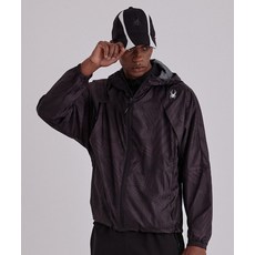 [국내 매장품] 스파이더 SPYDER 공용 골프 패턴 윈드브레이커 SPIPCNJK241UBLK 195834