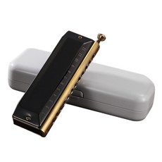 12홀 48톤 전문 크로매틱 하모니카 구강 오르간 성인 선수 및 학생을 위한 전문 하모니카, Black