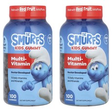 스머프 어린이 멀티-비타민 Smurf 베리 맛 구미, 2개, 100정