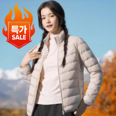 ZAJA여성용 겨울 슬림 스탠드칼라패딩 가벼운 덕다운 빅사이즈 100%오리털 점퍼 경량 오리털 숏패딩