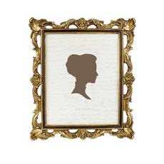 AELS 20.3x25.4cm(8x10인치) 빈티지 사진 액자 유리 전면이 있는 우아한 앤티크 사진 프레임 사진 디스플레이 테이블 탑 벽걸이 선물 아이디어 골드 및 실, 8x10, 골드와 블랙, 1개