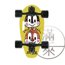 可開發票 楓木滑板 造型瓜子板 小魚板 迷你滑板 代步 刷街 迷你輪滑板, 1個, 松鼠8層楓木滑板AAJE