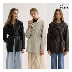 [라스튜디오] 26SS 여성 SYNTHETIC 실키레더 자켓