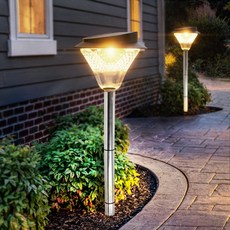 신성나라 태양광 정원등 COB 태양열 조명 LED 전등 잔디등, 말뚝형(노란빛)