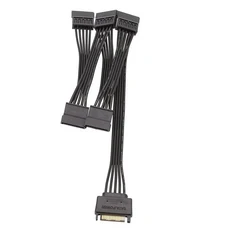 SATA 전원 확장 하드 드라이브 케이블 15 핀 수5 암 스플리터 어댑터 디스크 (60cm)