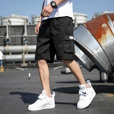 歐北潮流 工裝五分短褲 男生休閒短褲 多口袋設計