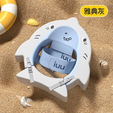 嬰兒趴圈 免充氣 寶寶游泳圈 0-3歲 蛋蛋圈, 1個, 雅典灰