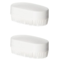 뉴이즌 빨래 미세모 실리콘 세탁솔, 화이트, 2개