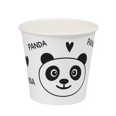 이로울생활 러블리 판다 종이컵 180ml, 1개, 300개입