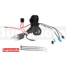 Supamoto 喇叭加強線組 高低音立體聲雙喇叭 繼電器加強 機車汽車汽笛蝸牛, 1個, 一組