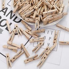 미니 나무 집게 다이어리 악보 다꾸 문구용 대형 100P 노트 미술 원목 포토 인테리어 폴라로이드 사진 클립art1+9EOb