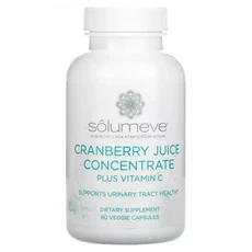 솔루메브 크랜베리 Cranberry 주스 농축 Concentrate plus 비타민 Vitamin C 60정 비건, 1개