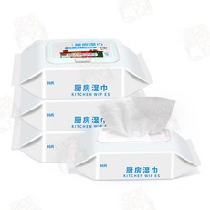 去油力強 拋棄式抹布 廚房去污濕紙巾, 1個, 無香味款-白色