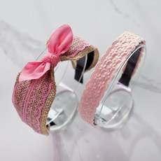 (1+1) 레쁘띠 러블리 레이스 머리띠 2P 세트