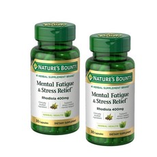 ProHealth Longevity 멘탈 퍼티그 스트레스 릴리프 홍경천 추출 400mg Mental Fatigue Stress Relief, 2개, 30정