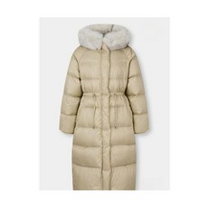 글로시 폭스 퍼 트림 다운 패딩 코트(7125417503)DG