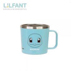 L!LFANT 寶可夢 304不鏽鋼兒童水杯 260ml 雙層防燙耐摔, 1個, 傑尼龜
