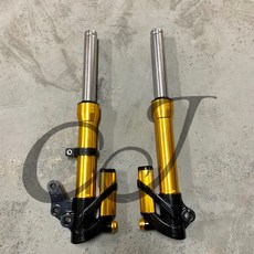 CJ Ebike 27mm前避震 前減震 電動車，提升舒適度與操控性, 1個, Gold 金