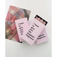 1+1(재고 한정)핑크 캔들성냥 긴성냥 감성성냥 키큰성냥 빅성냥 오브제성냥, 2개