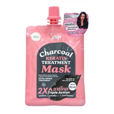 JOJI SECRET YOUNG 竹炭角蛋白護髮膜 深層清潔修護 柔順亮澤 告別毛躁分岔, 50g, 1個