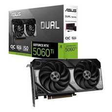 ASUS DUAL 지포스 RTX 5060 TI OC D7 16GB 인텍앤컴퍼니