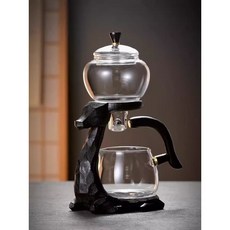 【懶人磁吸茶具組】一鍵出水泡茶 耐高溫防燙設計 功夫茶具, 1個, 黑鹿自動茶具