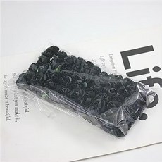 미니종이장미 페이퍼꽃 페이퍼플라워 행사 웨딩 DIY, 블랙 144개