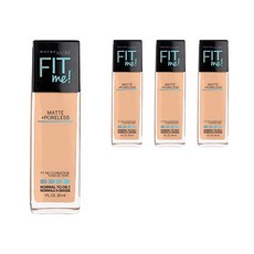 메이블린 핏 미! 매트+ 포어리스 파운데이션 30ml, Pure Beige, 4개