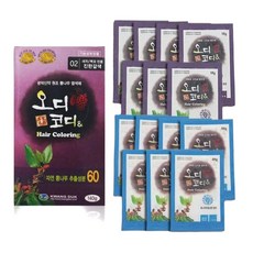 오디코디앤 헤어 컬러링 염색약 /03자연갈색, 자연갈색, 1개