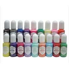 QIAO QIAO DIY 實色色精 UV膠樹脂專用, 一份4入顏色隨機, 1個