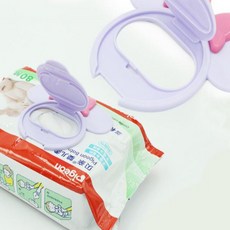 물티슈캡 물티슈리필 물티슈커버 물티슈수납함, 2-티슈캡-리본블루