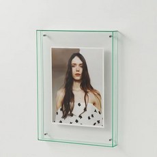 액자 거실용 투명 아크릴 프레임 사무실 홈 장식 DIY 포스터 페인팅 테이블 벽, Light Green, 16x21cm