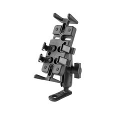 MWUPP 歪嘴多功能手機支架 多角度調整穩固夾持 矽膠減震適用多種機型, 黑色, DP004