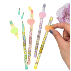 [오소사소] 젤리 장식 B심 카트리지 연필 4자루, 색상, 4개