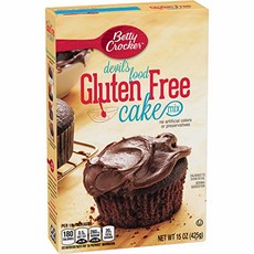 Betty Crocker 글루텐 프리 Devils 푸드 케이크 믹스 425.2g(15온스) 박스 (2팩), 425.2g