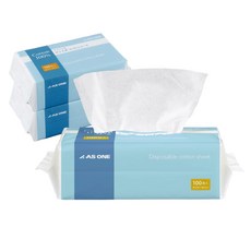 아즈완 클렌징 타월 1팩 100장들이×3세트 일회용 타월 코튼 100%로 피부에