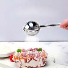 슈가파우더 뿌리는 프로스팅 가루 체 스프링클 코코아 밀가루 채망 기구, 19. 손잡이 10cm