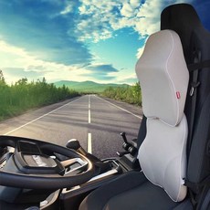 OG1 헤드레스트 차량용 목베개 트럭용 목쿠션 버스 트레일러 건설 차량 특수 차량 대형차 허리 지지대 메모리폼, 1개, 스타일 A 연회색 정장