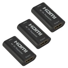 HDMI 2.0 리피터 젠더 연장 증폭기, HDR01/3개, 1개
